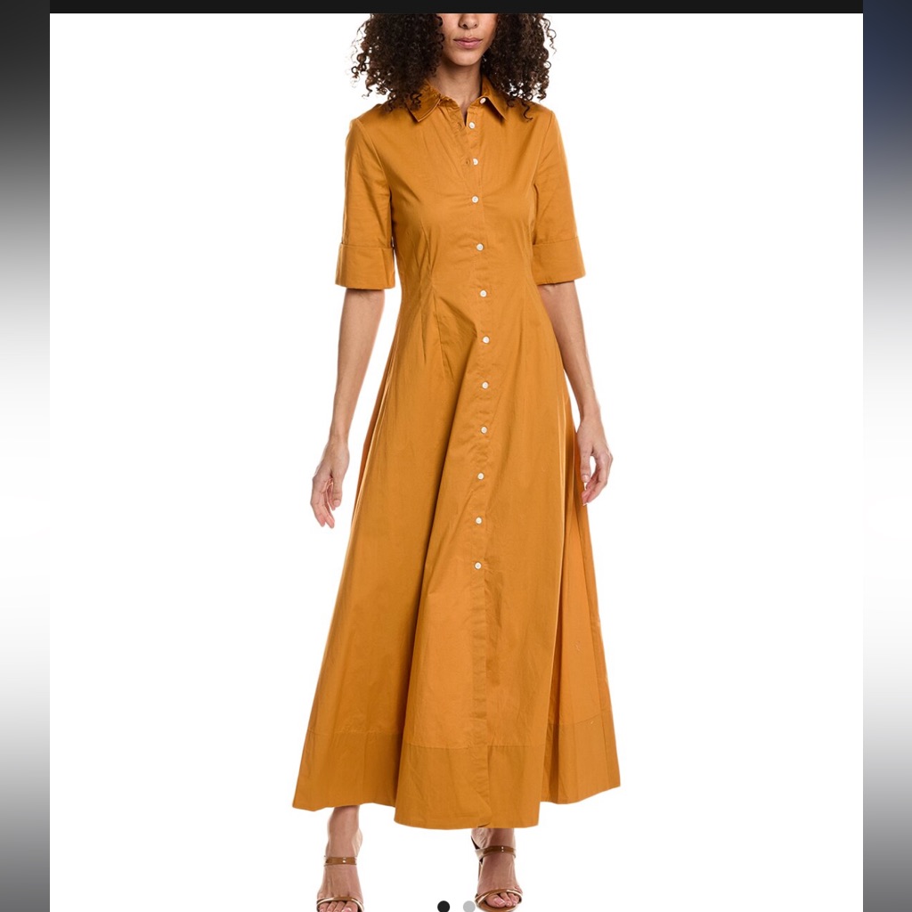 Staud Joan Collared Shirt Dress Size 2